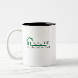 Immobilienmakler - Alles was ich berühre wird verk Zweifarbige Tasse