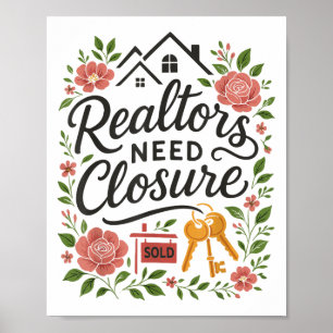 Immobilienmakler brauchen Klarheit Poster
