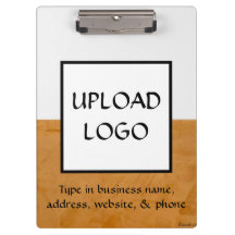 Immobilienmakler individuelles Logo-Clip-Board