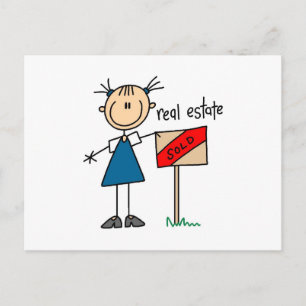 Immobilienmakler Postkarte