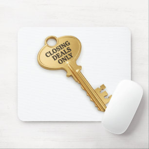 Immobilienmakler schließt nur Geschäfte Büro Mousepad