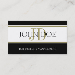 Immobilienmanager-Goldstreifen W/W Visitenkarte