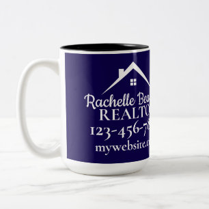 Immobilienmarketing Benutzerdefinierter Makler Zweifarbige Tasse