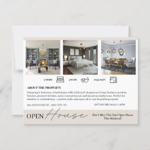Immobilienmarketing für offene Häuser Postkarte