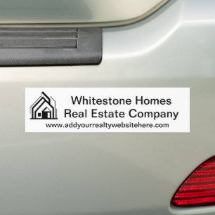 Immobilienunternehmen Logo Individualisierte Makle Autoaufkleber