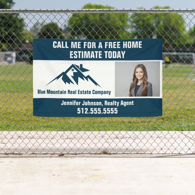 Immobilienunternehmen Marketing Blue Mountain Banner (Insitu)