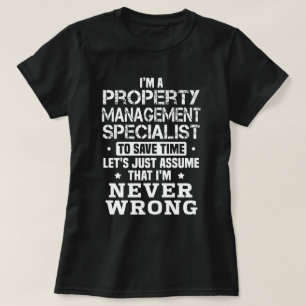 Immobilienverwaltungsspezialist T-Shirt