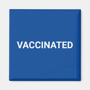 Immungsimpfter, blau-weißer, anpassbarer Magnet