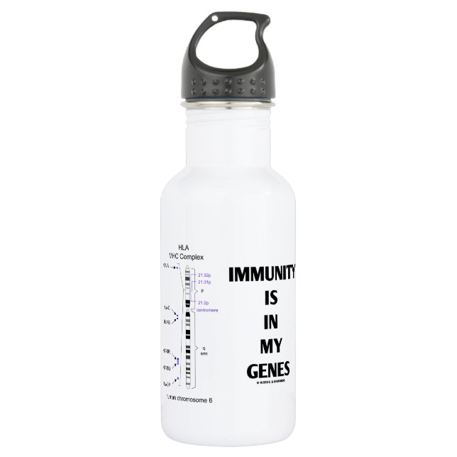 Immunität ist in meinen Genen Trinkflasche (Vorderseite)