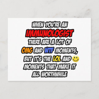 Immunologe .. OMG WTF LOL Postkarte