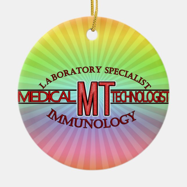IMMUNOLOGIESPEZIALIST MT MEDIZINTECHNOLOGIST KERAMIKORNAMENT (Vorne)