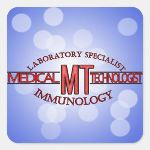 IMMUNOLOGIESPEZIALIST MT MEDIZINTECHNOLOGIST QUADRATISCHER AUFKLEBER