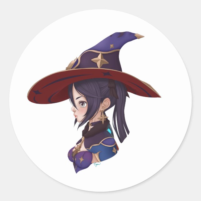 Impact de Genshin : Mona Sticker (fanart) (Devant)