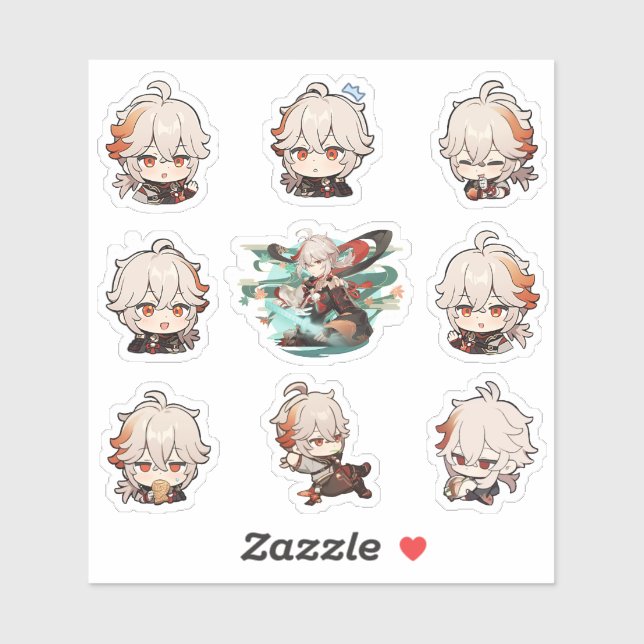 Impact de Genshin : Stickers Kazuha Kaedehara (Feuille)