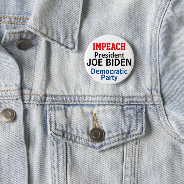 Impact Präsident Biden Democratic Party Button (Beispiel)