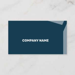 Impacty Blue Corporate Flat Shapes Visitenkarte