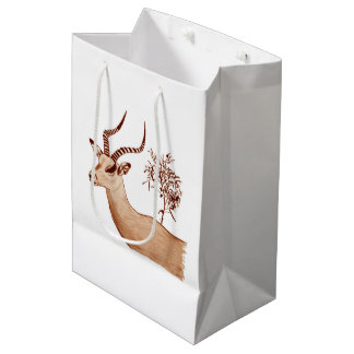 Impala Antelope Tierwelt Zeichnend Sketch Mittlere Geschenktüte
