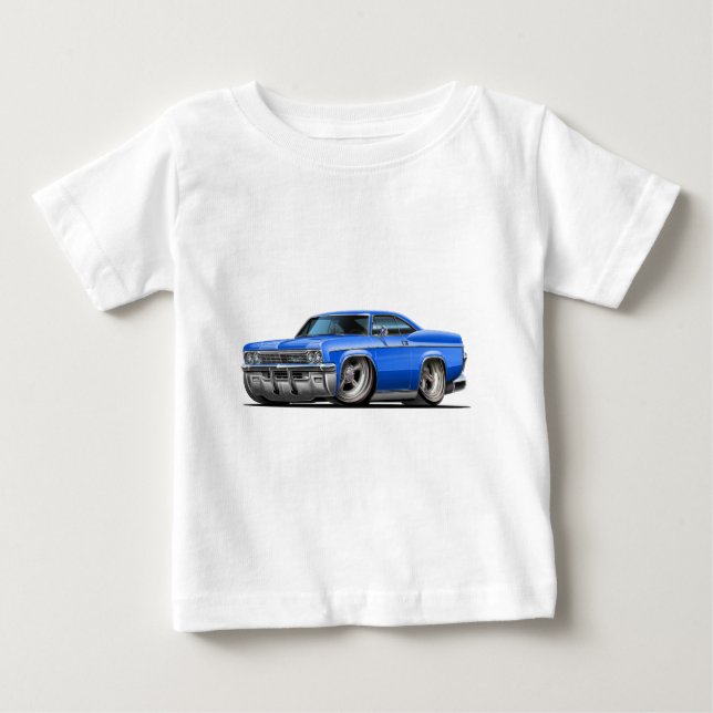 Impala-Blau-Auto 1965-66 Baby T-shirt (Vorderseite)