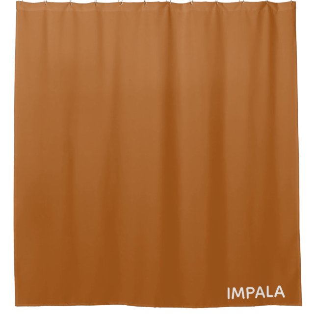 Impala braune Farbe Duschvorhang (Vorderseite)