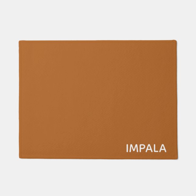 Impala braune Farbe Fußmatte (Vorderseite)