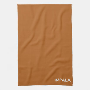 Impala braune Farbe Geschirrtuch