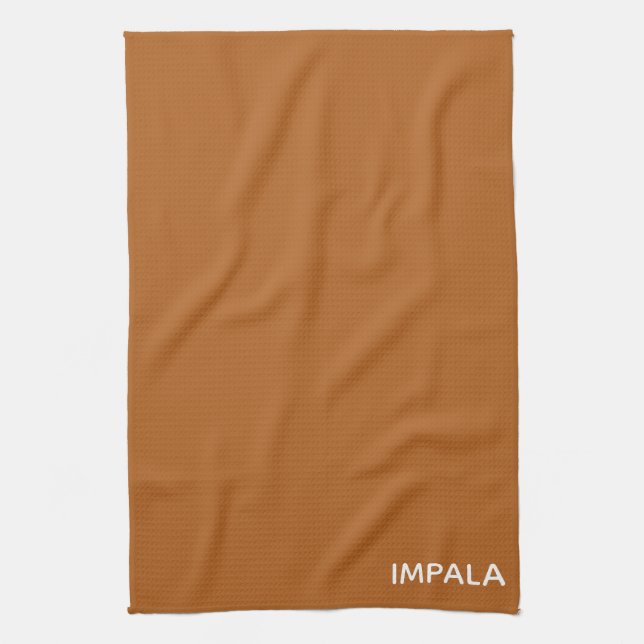 Impala braune Farbe Geschirrtuch (Vertikal)
