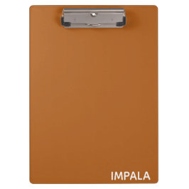 Impala braune Farbe Klemmbrett