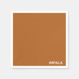 Impala braune Farbe Serviette