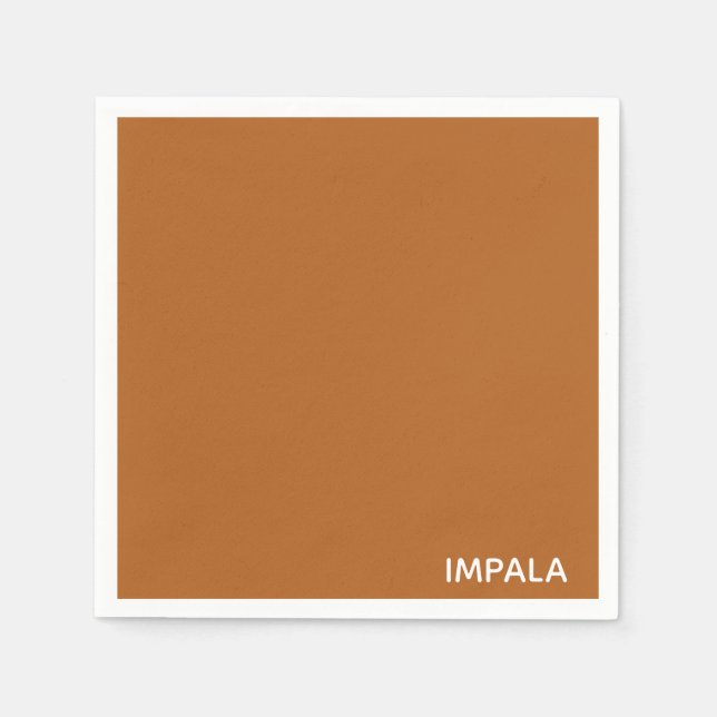 Impala braune Farbe Serviette (Vorderseite)