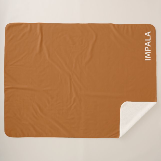 Impala braune Farbe Sherpadecke (Vorderseite (Horizontal))