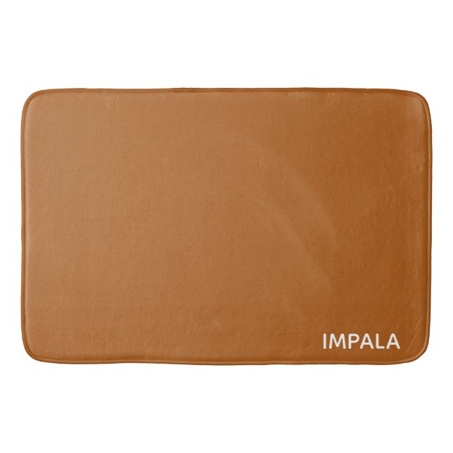 Impala-Braunfarbname Badematte (Vorderseite)