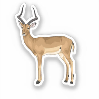 Impala Digital Art Aufkleber