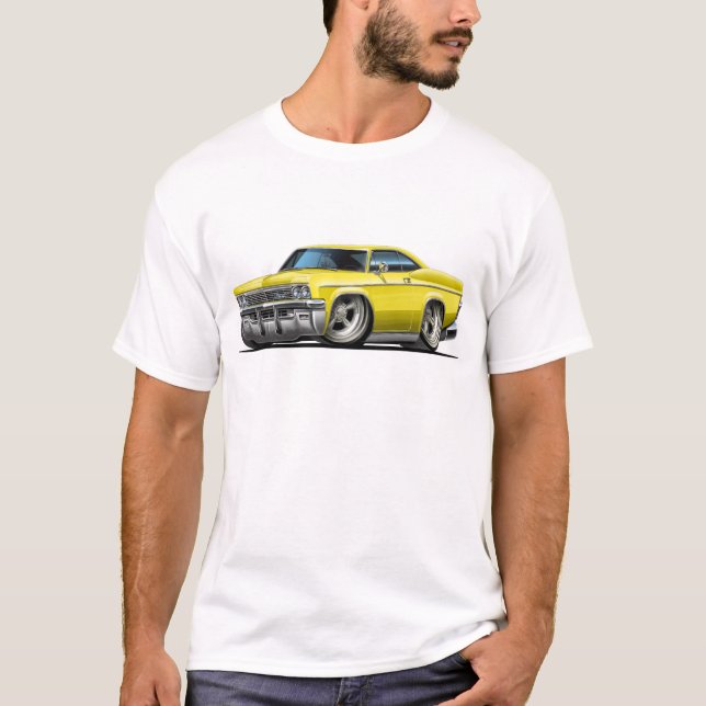 Impala-gelbes Auto 1965-66 T-Shirt (Vorderseite)