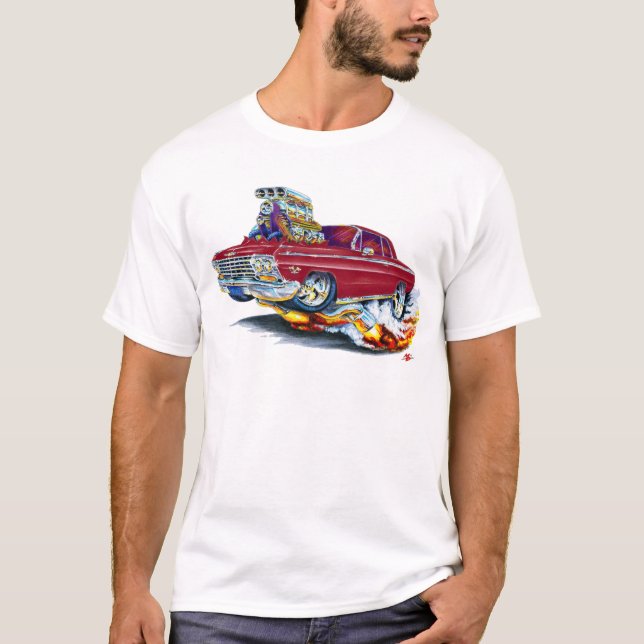 Impala-kastanienbraunes Auto 1962-63 T-Shirt (Vorderseite)
