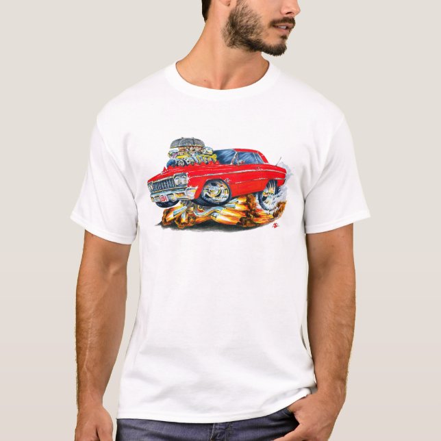Impala-Rot-Auto 1964 T-Shirt (Vorderseite)