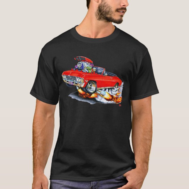 Impala-rotes Kabriolett 1965-66 T-Shirt (Vorderseite)