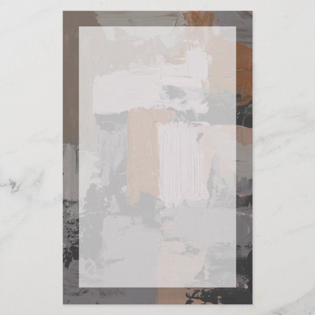 Impasto abstraktes I Briefpapier (Vorderseite)