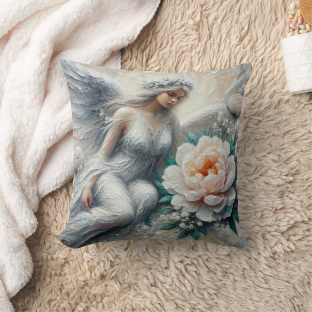 Impasto Imitats Relief Angel Art Throw Kissen (Decke)