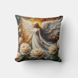 Impasto Imitats Relief Angel Art Throw Kissen
