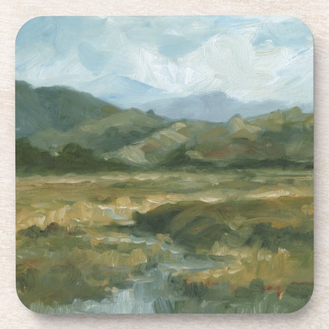 Impasto Landschaft III Getränkeuntersetzer (Vorderseite)