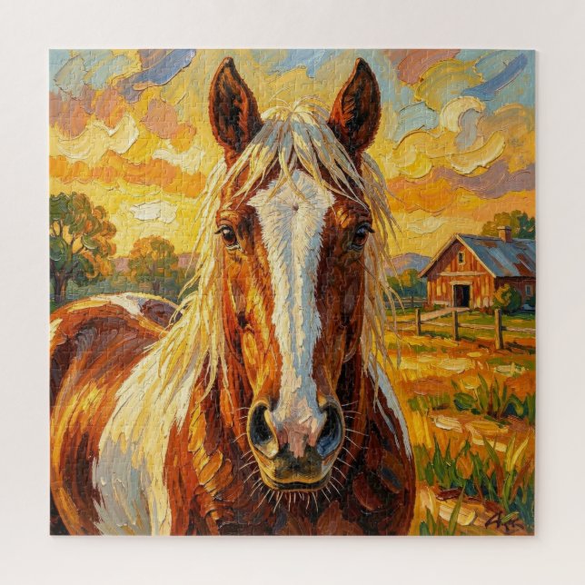Impasto-Pferd auf einem Bauernhof   (Vertikal)