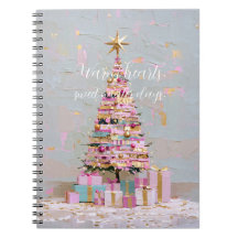 Impasto-Rosa-und-Gold-Weihnachtsbaum