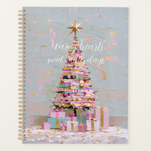 Impasto-Rosa-und-Gold-Weihnachtsbaum Planer