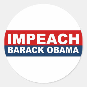 Impeach Barack Obama Runder Aufkleber