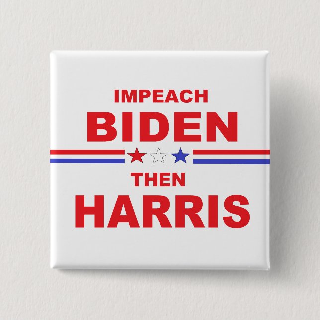 Impeach Biden Dann Harris Button (Vorderseite)