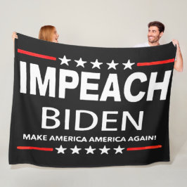 IMPEACH BIDEN FLEECEDECKE