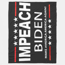 IMPEACH BIDEN FLEECEDECKE