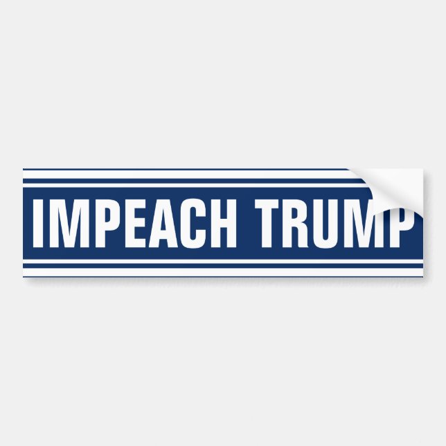 Impeach Donald Trump 2020 Anti-Präsident Autoaufkleber (Vorne)