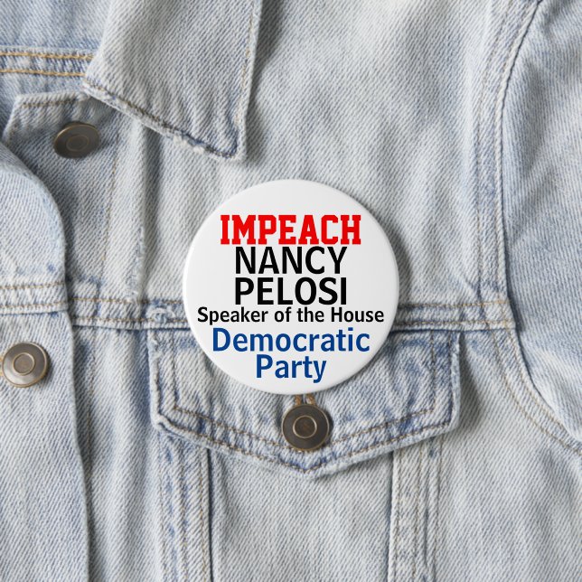 Impeach Lautsprecher des Repräsentantenhauses Pelo Button (Beispiel)