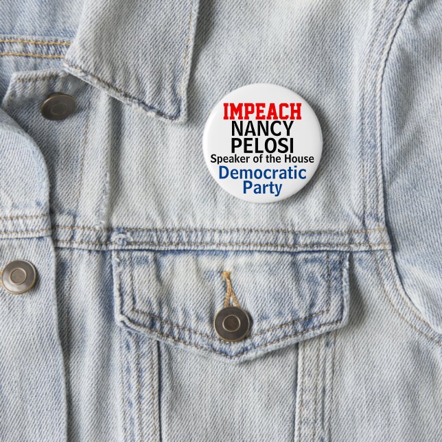 Impeach Lautsprecher des Repräsentantenhauses Pelo Button (Beispiel)